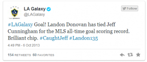 Record Donovan MLS 134 goles