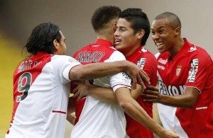 Mónaco empató a dos de visitante porque dejó escapar un partido que ganaba 0-2 con pase de james y goles de Ferreira-Carrasco