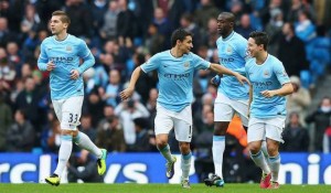 Jesús Navas marcó el gol más rápido en la historia del Manchester City y además, su primer doblete como profesional