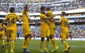 Aquivaldo Mosquera anotó en el triunfo del América ante Toluca.