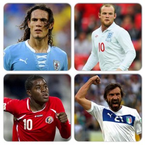 Uruguay, Inglaterra, Italia y Costa Rica