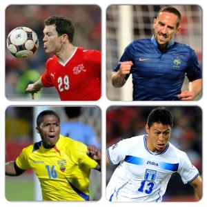 Suiza, Francia, Honduras y Ecuador