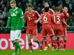 Werder Bremen 0-7 Bayern Múnich.