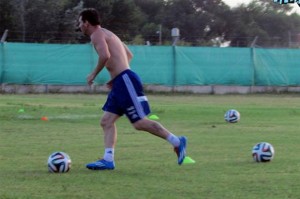 Messi se recupera de su lesión