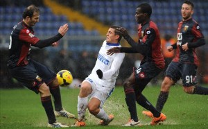 Inter píerde en su visita a Génova.