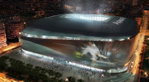 Exterior del Santiago Bernabéu