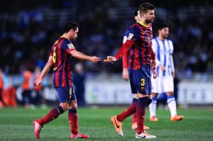 Piqué dos semanas de baja