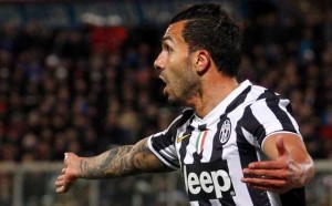 Juventus derrota a Catania con aporte de Tévez
