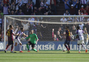 gol de la derrota del Barcelona ante el Valladolid