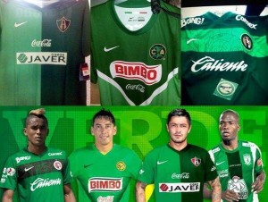 Jersey verde América, Atlas, Xolos, Pachuca nike 2014