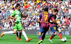 Barcelona empató 2-2 con Getafe