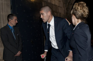 Víctor Valdés se despidió de sus compañeros del Barcelona