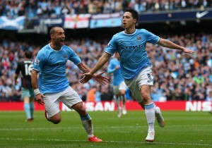 Nasri marca gol y le da el título a los citizens 2-0 ante el west ham para coronarse campeones de la Premier Leageu 2014