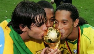 ronaldinho kaka robiño brasil copa del mundo