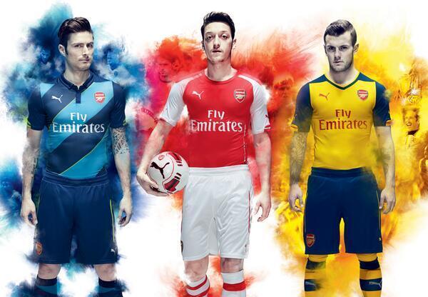 Nueva camiseta Puma del Arsenal 2014-15