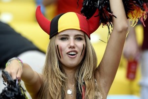 la aficionada de bélgica mas linda del mundial de brasil 2014