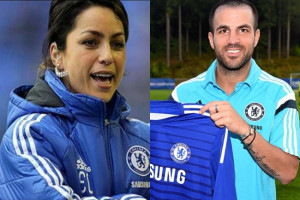 abregas baila el Macarena con la doctora del Chelsea