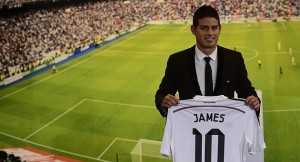 James llevará el 10 en su dorsal con el madrid tras la presentacion en el santiago bernabeu
