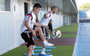 Así fue le primer día de entrenamiento del 10 james rodriguez con el real madrid