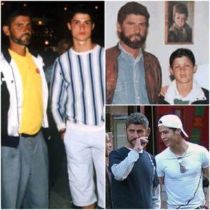 CR7 con su padre