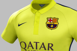 el tercer uniformes del FC Barcelona para la temporada 2014/15.