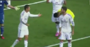 La pelea entre Ramos y CR7 en el juego ante el Villarreal