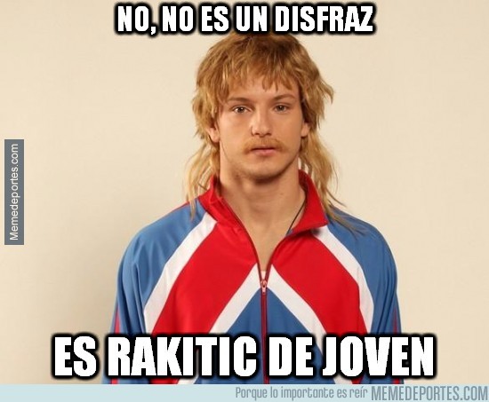 No es un disfraz, es Rakitic cuando jóven - La Pelotona