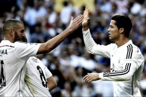 goles de cristiano, pepe y benzema en la victoria 3-1