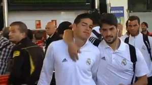 Choque entre Isco y James