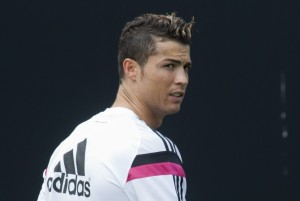 Cristiano Ronaldo entrenando