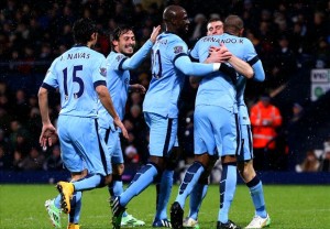Manchester City derrotó al West Brom y se mantiene a tres puntos del Chelsea, líder absoluto de la Premier League.