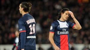 Cavani y Zlatan en el PSG