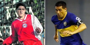 Riquelme en Argentinos y Boca Juniors
