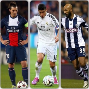 Zlatan, James y Anelka