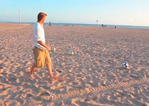 Real o truco?: Mira lo que hizo Beckham en una playa