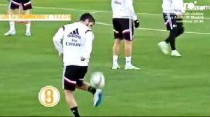 Clase magistral de dominio de balón con el tacón por Isco