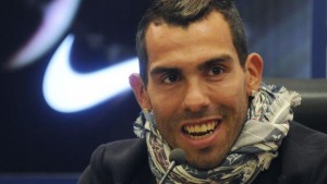 Carlos Tévez en rueda de prensa