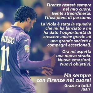 Juan Cuadrado despedida