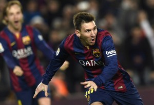 Messi celebrando un gol