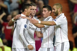 Ronaldo, Bale, James y Benzema