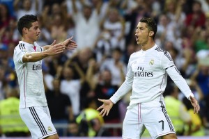 Ronaldo y James en el Real Madrid