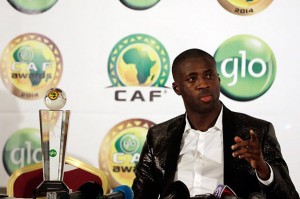 Yaya Touré fue escogido por cuarto año consecutivo el mejor futbolista africano gracias a su notable desempeño con Costa de Marfil y el Manchester City.