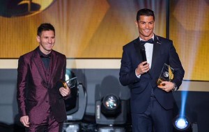La cara de Messi tras escuchar la frase de Cristiano Ronaldo