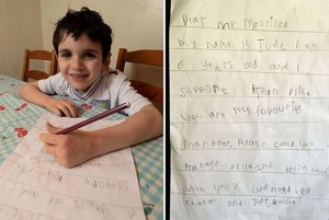 La carta de un niño a Mourinho