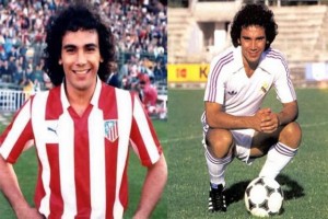 Hugo Sánchez con el Atlético de Madrid y el Real Madrid