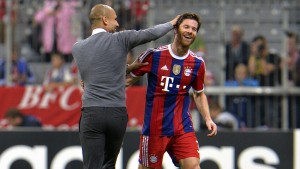 Xabi Alonso y Pep Guardiola en el Bayern Múnich