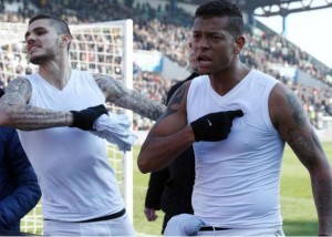 Icardi y Guarín se pelean con los tifosi del Inter
