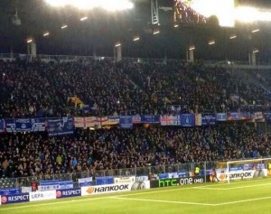 Fan del Everton no aguantó y así reaccionó