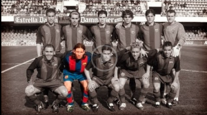 El debut de Messi en el 'Barça B '