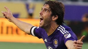 Kaká celebra un gol con el Orlando City de la MLS 2015